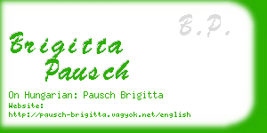 brigitta pausch business card